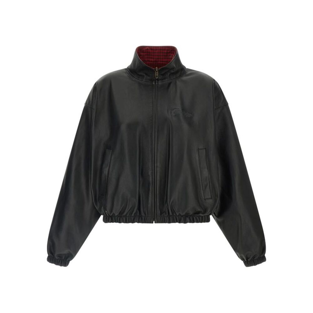Balenciaga Black Lamb Leather Leather Women's Jacket